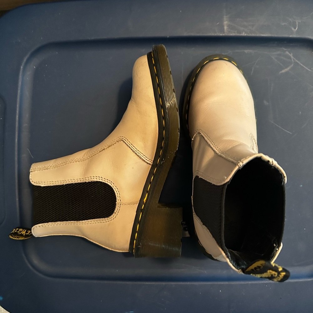 Dr. Martens Cadence Wanama heeled Chelsea boots - 7 - natural